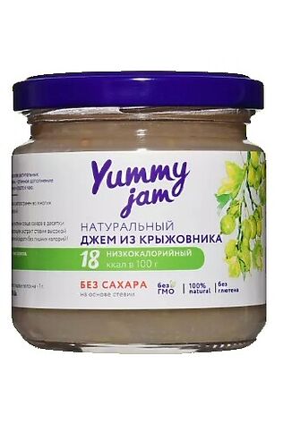 ЭКО-ПРОДУКТЫ Джем Крыжовник, низкокаллорийный Yummy 200г #1193790
