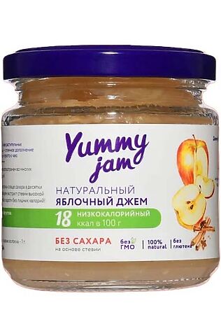 ЭКО-ПРОДУКТЫ Джем Яблочный с корицей, низкокаллорийный Yummy 200г #1193793