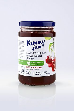ЭКО-ПРОДУКТЫ Джем Вишневый низкокаллорийный 350г #1193888