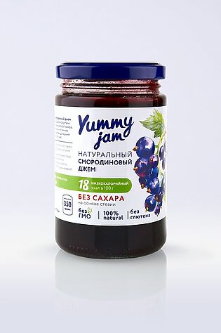 ЭКО-ПРОДУКТЫ Джем Смородиновый низкокаллорийный 350г #1193936