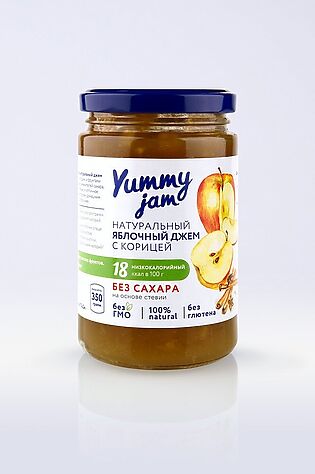 ЭКО-ПРОДУКТЫ Джем Яблочный с корицей низкокаллорийный 350г #1193937