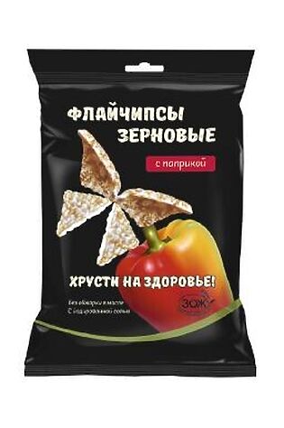 ЭКО-ПРОДУКТЫ Флайчипсы зерновые с паприкой 40г #1194111