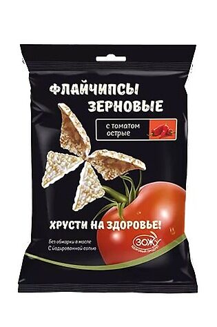 ЭКО-ПРОДУКТЫ Флайчипсы зерновые с томатом острые 40г #1194116