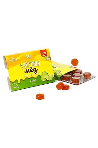ЭКО-ПРОДУКТЫ Карамель твёрдый мёд Лайм 30г #1194122