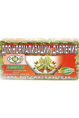 ЭКОПРОДУКТЫ Чай №  4 Нормализующий давление 20х1,5г #1194620