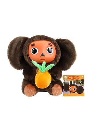 URAL TOYS Игрушка мягкая 'Чебурашка' 17см. Союзмультфильм, с апельсином, музыкальный чип, в пакете #1204136