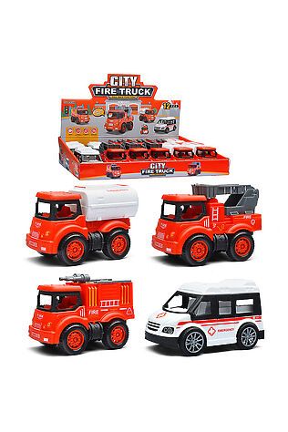 URAL TOYS Машина 'Пожарная служба' в коробке #1205623
