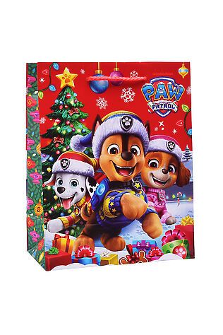 URAL TOYS Пакет подарочный глянцевый 'Щенки' M новогодние #1205629