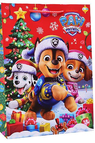 URAL TOYS Пакет подарочный глянцевый 'Щенки' ML новогодние #1205630