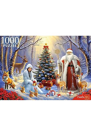 URAL TOYS Пазлы 1000 'Праздник в лесу' #1206000