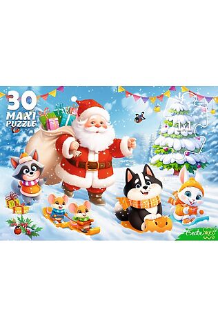 URAL TOYS Пазлы 30 MAXI 'Снежная горка' #1206018