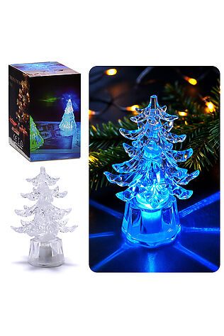 URAL TOYS Елочка на батарейках (10,5 см) #1206054