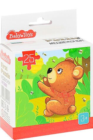 URAL TOYS Пазл First Puzzle 'Медвежонок' (25 эл) Baby Toys #1206917