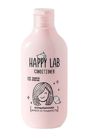 KRISTALLER Happy Lab Кондиционер для волос блеск и гладкость, 300 мл #1211701