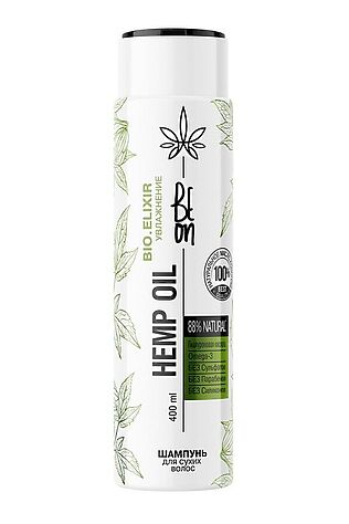 KRISTALLER BeOn Шампунь для сухих волос увлажняющий / Hemp Oil, 400 мл #1213158