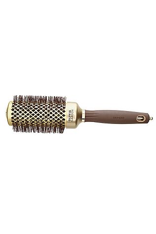 KRISTALLER Olivia Garden Термобрашинг для укладки волос / Expert Blowout Shine Wavy Bristles Gold & Brown, 45 мм, коричневый #1216003