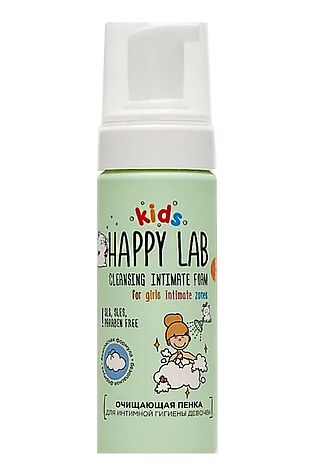 KRISTALLER Happy Lab Kids Пенка очищающая для интимной гигиены девочек, 150 мл #1217437