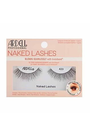 KRISTALLER Ardell Накладные ресницы / Naked Lashes 423, черный #1217461