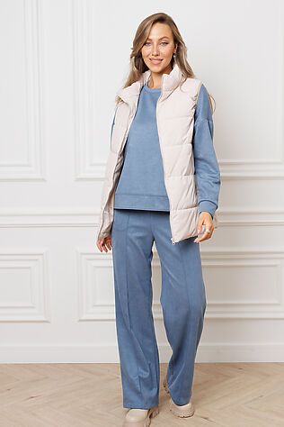 НАТАЛИ Костюм с брюками замшевый брючный 43043 #1218219