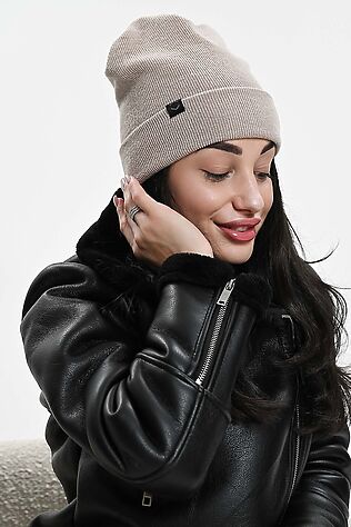 НАТАЛИ Шапка теплая в рубчик #1218390