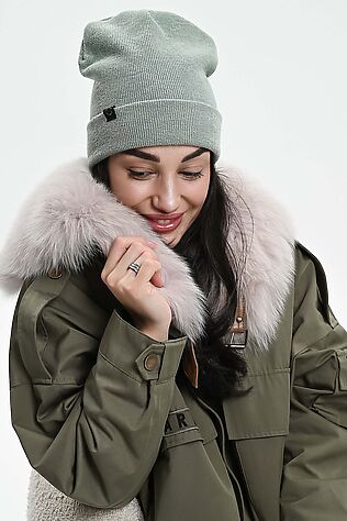 НАТАЛИ Шапка теплая в рубчик #1218392