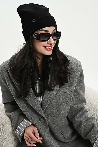 НАТАЛИ Шапка теплая в рубчик #1218393