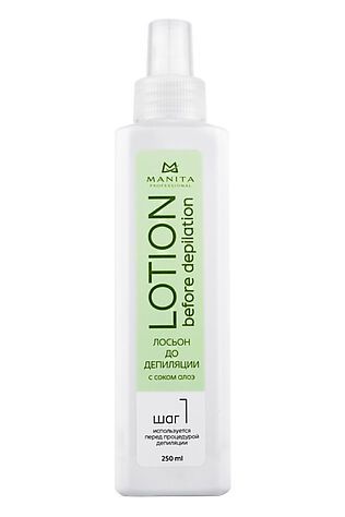 KRISTALLER Manita Professional Лосьон до депиляции с соком алоэ «Шаг 1», 250 мл #1218979