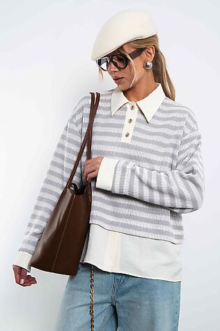 KOSMOS Свитшот-поло #1222907