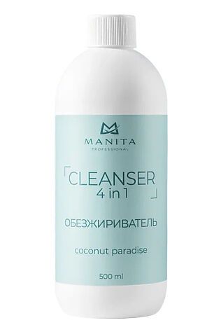 KRISTALLER Manita Professional Обезжириватель для ногтей универсальный 4 в 1 / Coconut Paradise, 500 мл #1224204