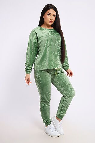 НАТАЛИ Костюм с брюками велюровый 635П #1225349