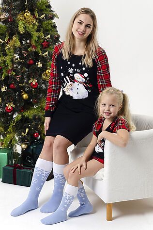 НАТАЛИ Детские гольфы Снежинка (набор 2 пары) #1225354