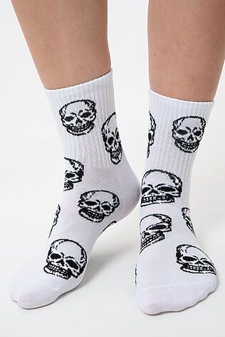 НАТАЛИ Носки высокие Череп (набор 2 пары) #1225356