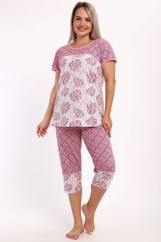 НАТАЛИ Пижама с бриджами Вереск #1225550