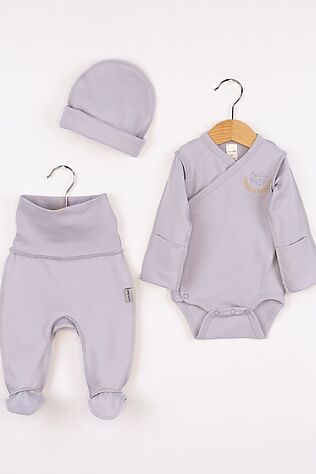 BABY BOOM Комплект (Боди+Ползунки+Шапочка) #1225689