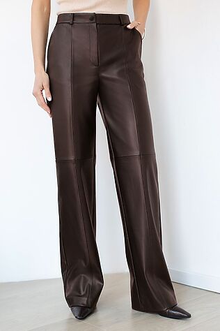 VILATTE Прямые брюки из искусственной кожи #1227954