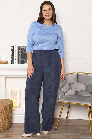 LADY TAIGA Брюки вельветовые Брауни #1227985