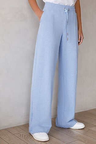 VILATTE Брюки прямые из премиального футера двухнитки с эластаном #1228029