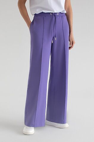 VILATTE Прямые трикотажные брюки на резинке из футера двухнитки эластичные #1228112