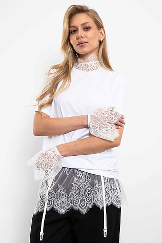 KOSMOS Юбка-баска Кружево в комплекте #1229023