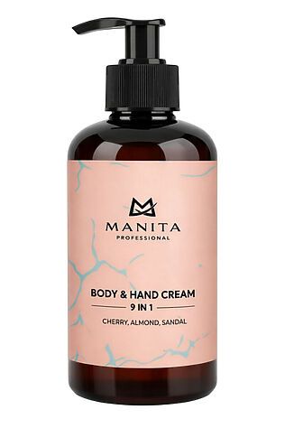 KRISTALLER Manita Professional Парфюмированный крем для рук и тела / Cherry, Almond, Sandal, 300 мл #1230462
