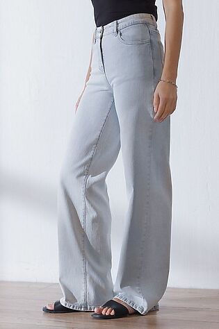 VILATTE Джинсы трубы из эластичного денима #1230658