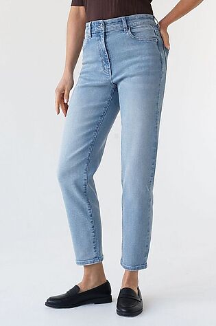 VILATTE Джинсы дудочки из эластичного облегченного денима #1230659