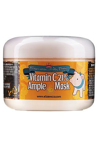 KRISTALLER Elizavecca Маска с витамином C с тонизирующим эффектом для сияния лица / Vitamin C 21% Ample Mask, 100 мл #1231232