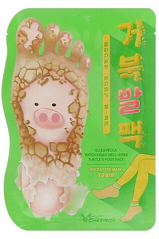 KRISTALLER Elizavecca Пилинг-носочки для очищения и смягчения кожи стоп / Witch Piggy Hell Pore Turtle's Foot Pack, 40 мл #1231243