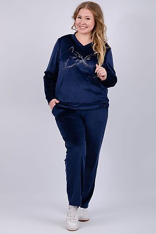 НАТАЛИ Костюм с брюками Велюр #1231403