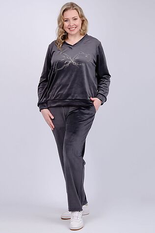 НАТАЛИ Костюм с брюками Велюр #1231404