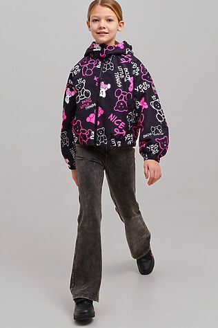 PLAYTODAY Куртка текстильная с полиуретановым покрытием для девочек (ветровка) #1231511