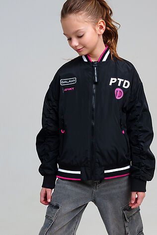 PLAYTODAY Куртка текстильная с полиуретановым покрытием для девочек (ветровка) #1231512