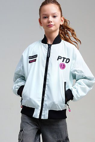 PLAYTODAY Куртка текстильная с полиуретановым покрытием для девочек (ветровка) #1231513