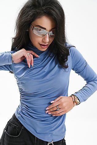 НАТАЛИ Лонгслив с драпировкой #1231635